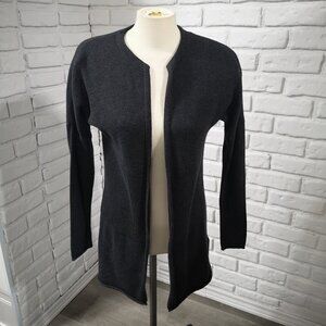 Lole Ladies Dark Grey Lightweight Size Small Open Cardigan